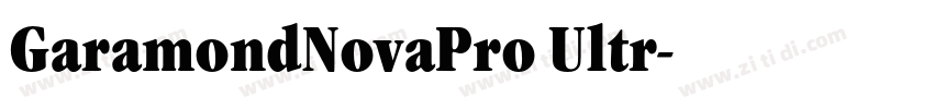 GaramondNovaPro Ultr字体转换 GaramondNovaPro Ultr字体转换
